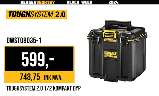 ToughSystem 2.0 Deep Compact 1/2 Verktøykasse DWST08035-1