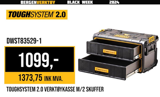 ToughSystem 2.0 Organizer m/2 Skuffer DWST83529-1