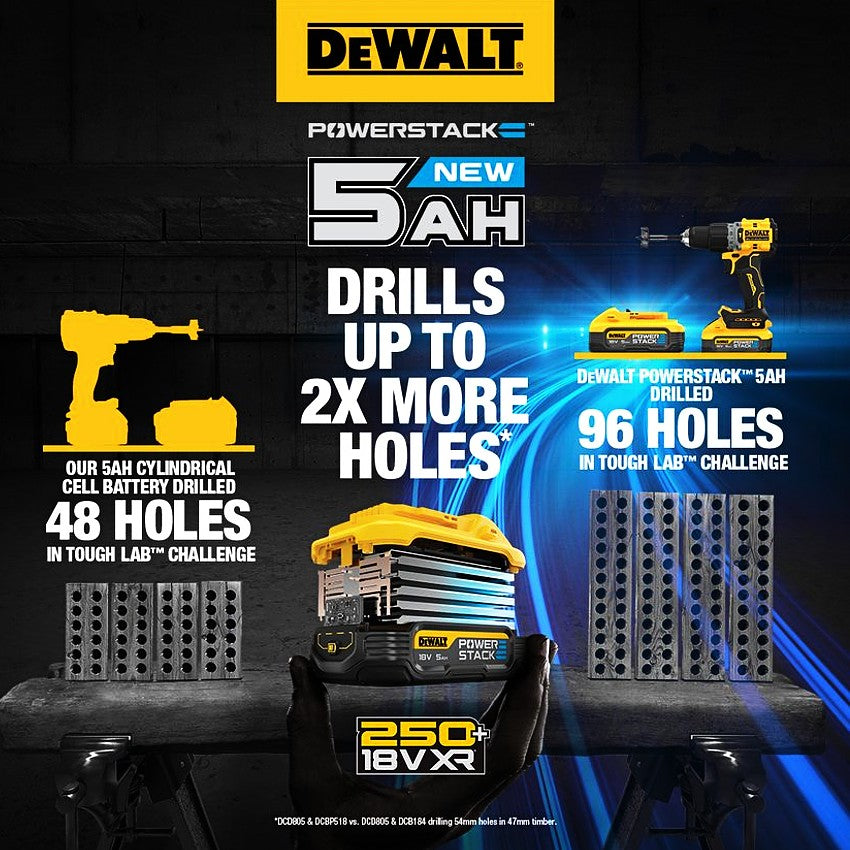 Dewalt PowerStack Batteri 5Ah 2-Pakning DCBP518H2